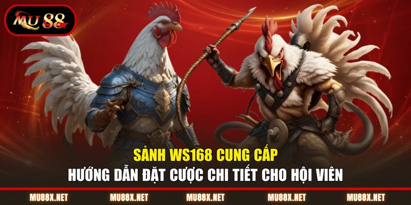 Sảnh WS168 cung cấp hướng dẫn đặt cược chi tiết cho hội viên